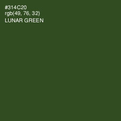 #314C20 - Lunar Green Color Image